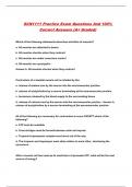 SCN1111 Practice Exam Questions And 100% Correct Answers (A+ Graded)