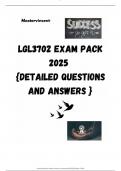 LGL3702 EXAM PACK 2025  {DETAILED QUESTIONS AND ANSWERS }