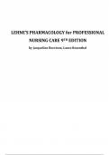 NUR 2474 Exam 2 Pharmacology for Professional Nursing Exam 2