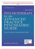 Psychotherapy for the Advanced Practice Psychiatric Nurse, Third Edition: A How-To Guide for Evidence- Based Practice 3rd Edition Complete Guide With Rationales Revised Edition Latest Update 2024-2025