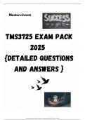 TMS3725 EXAM PACK 2025  {DETAILED QUESTIONS AND ANSWERS }