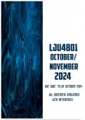 LJU4801 October/November 2024 | Due 30 October 2024