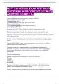 NUFT 204 ACTUAL EXAM TEST BANK QUESTIONS WITH CORRECT DETAILED ANSWERS GRADED A+ 