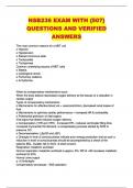 NSB236 EXAM WITH {507} QUESTIONS AND VERIFIED ANSWERS