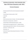 Nats 1670 Exam Questions with 100% Correct Answers