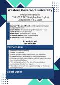 Straighterline English Western Governors University ENG 101 & 102 Straighterline WGU English Composition 1 & 2 Midterm and Final     : 2024- 2025  Exam Preparation Compilation Bundle | Grades A+| 100% Pass Guarantee | Achieve Success!