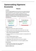 Samenvatting algemene economie o.b.v. economie de gebruiksaanwijzing