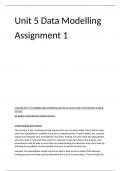 Unit 5 Data Modelling Assignment 1 and 2/Learning Aim A, B and C Distinction grade Achieved  