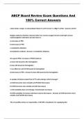 ABCP Board Review Exam Questions And 100% Correct Answers