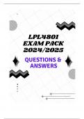 LPL4801 EXAM PACK 2024/2025