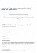  NURS 6512 DCE Tina Jones Comprehensive Assessment Final Paper Latest 2024/2025 Update with complete solution