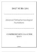 (D027 NURS 5204) Advanced Pathopharmacological Foundations - Comprehensive OA Guide Q & S 2024.pdf