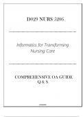 (D029 NURS 5206) Informatics for Transforming Nursing Care - Comprehensive OA Guide Q & S