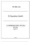 LU-NURS 446 (PL Population Health) Comprehensive Finals Exam Q & S 2024