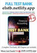 Test Bank For Financial Accounting, 6th Edition By David Spiceland, Wayne Thomas, All 1-12 Chapters Covered ,Latest Edition ISBN:9781260786521