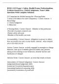 RNSG 1125 Exam 1: Safety, Health Promo, Professionalism, Evidence-based Prac, Clinical Judgement, Team Collab Questions With Complete Solutions