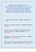 AWHONN INTERMEDIATE FETAL  MONITORING FINAL 2024-2025 ACTUAL EXAM  COMPLETE QUESTIONS AND CORRECT  DETAILED ANSWERS WITH RATIONALES  (VERIFIED ANSWERS) |ALREADY GRADED A+