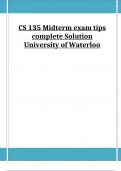 CS 135 Midterm exam tips complete Solution University of Waterloo