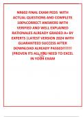 NR602 FINAL EXAM PEDS  WITH   ACTUAL QUESTIONS AND COMPLETE 100%CORRECT ANSWERS WITH VERIFIED AND WELL EXPLAINED RATIONALES ALREADY GRADED A+ BY EXPERTS |LATEST VERSION 2024 WITH GUARANTEED SUCCESS AFTER DOWNLOAD ALREADY PASSED!!!!!!! (PROVEN ITS ALL YOU 