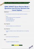 GIAC GFACT Exam Review Book 1 Questions and Correct Answers the  Latest Update