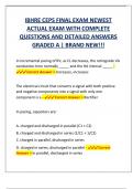 IBHRE CEPS FINAL EXAM NEWEST  ACTUAL EXAM WITH COMPLETE  QUESTIONS AND DETAILED ANSWERS  GRADED A | BRAND NEW!!!