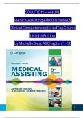 SOLUTION MANUAL Medical Assisting Administrative & Clinical Competencies (MindTap Course List) 9th Edition  by Michelle Blesi, All Chapters 1 - 58