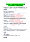 NUR 215 Exam 2 Questions and Answers Top Graded 2024