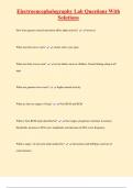 Electroencephalography Lab Questions With  Solutions