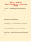 Midterm Exam Normal  Electroencephalography Questions With  Solutions