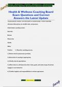 #ExamPreparation | #QuizTime | #LearningTools | #Education | #StudentSupport Examify | Smart Grades | Latest update   Health & Wellness Coaching Board  Exam Questions and Correct  Answers the Latest Update