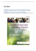 Test Bank For Health Assessment for Nursing Practice 8th Edition By Susan Fickertt , Wilson Jean, Foret Giddens || All Chapters || Latest Edition 