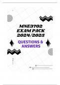 MNE3702 EXAM PACK 2024/2025