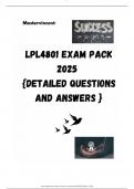 LPL4801 EXAM PACK 2025  {DETAILED QUESTIONS AND ANSWERS }