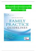 TEST BANKS For Family Practice Guidelines 5th Edition by Jill C. Cash; Cheryl A. Glass; ‎Jenny Mullen||Chapters 1 - 23