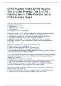 CTRS Practice Test 2, CTRS Practice Test 1, CTRS Practice Test 3, CTRS Practice Test 4, CTRS Practice Questions with Solutions 2024