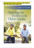 Test Bank For Nursing For wellness In Older Adults By Miller 9th Edition Latest Update 2024