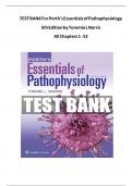 TEST BANK For Porth's Essentials of Pathophysiology 5th Edition by Tommie L Norris