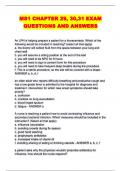 MS1 CHAPTER 29, 30,31 EXAM QUESTIONS AND ANSWERS