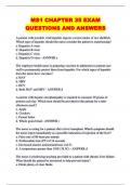 MS1 CHAPTER 35 EXAM QUESTIONS AND ANSWERS