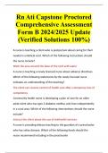 Rn Ati Capstone Proctored Comprehensive Assessment Form B 2024/2025 Update (Verified Solutions 100%)