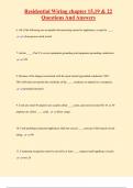 Residential Wiring chapter 15,19 & 22 Questions And Answers