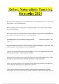 Relias: Naturalistic Teaching Strategies 2024