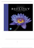 TEST BANK FOR CAMPBELL BIOLOGY 12th EDITION BY LISA A. URRY | ALL CHAPTERS COVERED ISBN: ‎978-0135188743 | COMPLETE SOLUTION GUIDE A+.