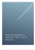 HRM3703 EXAM PACK ASSIGNMENT 6 SEMESTER 2 2024  – DUE 1ST NOV 2024