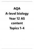 AQA Alevel year 12 notes ( topics 1-4)