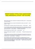 SMARTSHEET PRACTICE QUESTIONS AND ANSWERS LATEST TOP SCORE.