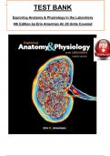 Test Bank For Exploring Anatomy & Physiology in the Laboratory 4th Edition by Erin Amerman,  All 29 Units Covered, Verified Latest Edition