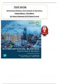 Test Bank for International Business: Environments & Operations, 17th Global Edition by Daniels, Radebaugh & Sullivan, ISBN: 9781292403274, All 20 Chapters Covered, Verified Latest Edition