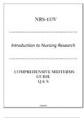 (GCU) NRS-433V (Intro to Nursing Research) Comprehensive Midterms Guide Q & S 2024