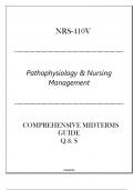 (GCU) NRS-410V (Pathophysiology & Nursing Mgt) Comprehensive Midterms Guide Q & S 2024